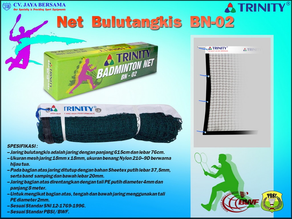 Net Badminton BN-02 (Jaring Bulutangkis). - DISTRIBUTOR 